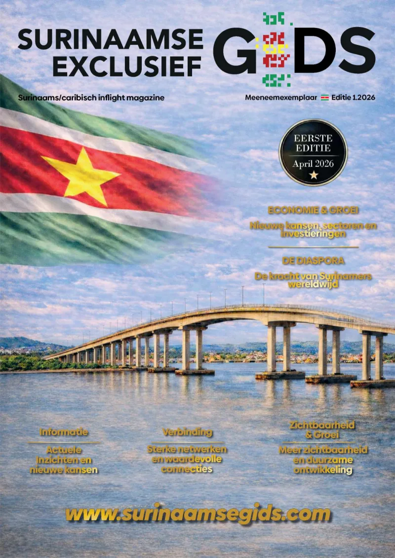 Cover van Surinaamse Gids Exclusief Magazine Editie 1
