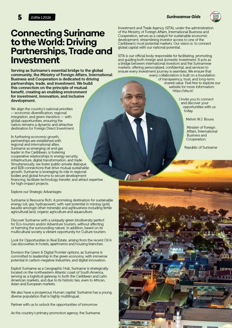 Pagina 5 van Surinaamse Gids Exclusief Magazine Editie 1