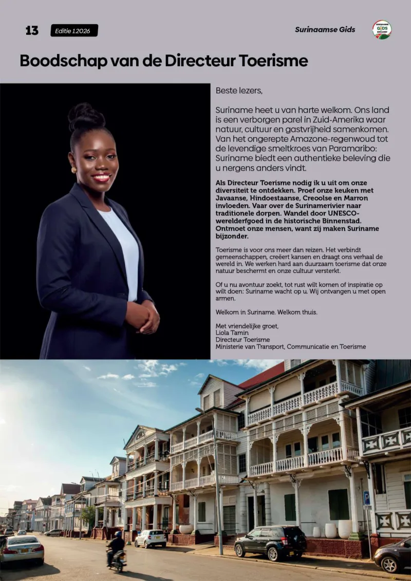 Pagina 13 van Surinaamse Gids Exclusief Magazine Editie 1