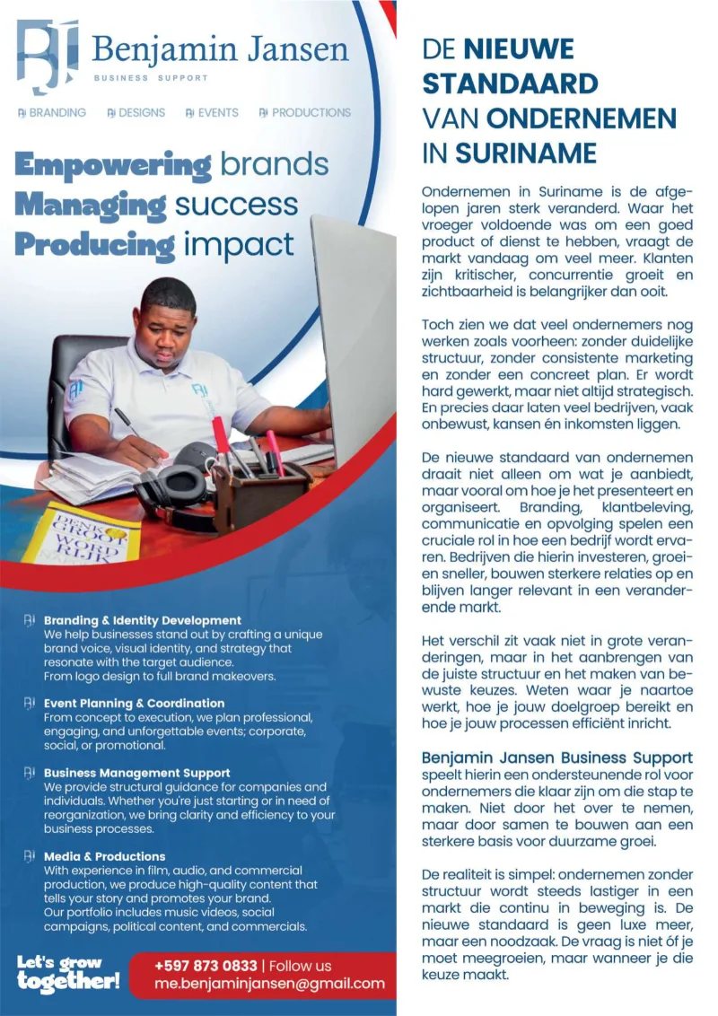 Pagina 38 van Surinaamse Gids Exclusief Magazine Editie 1