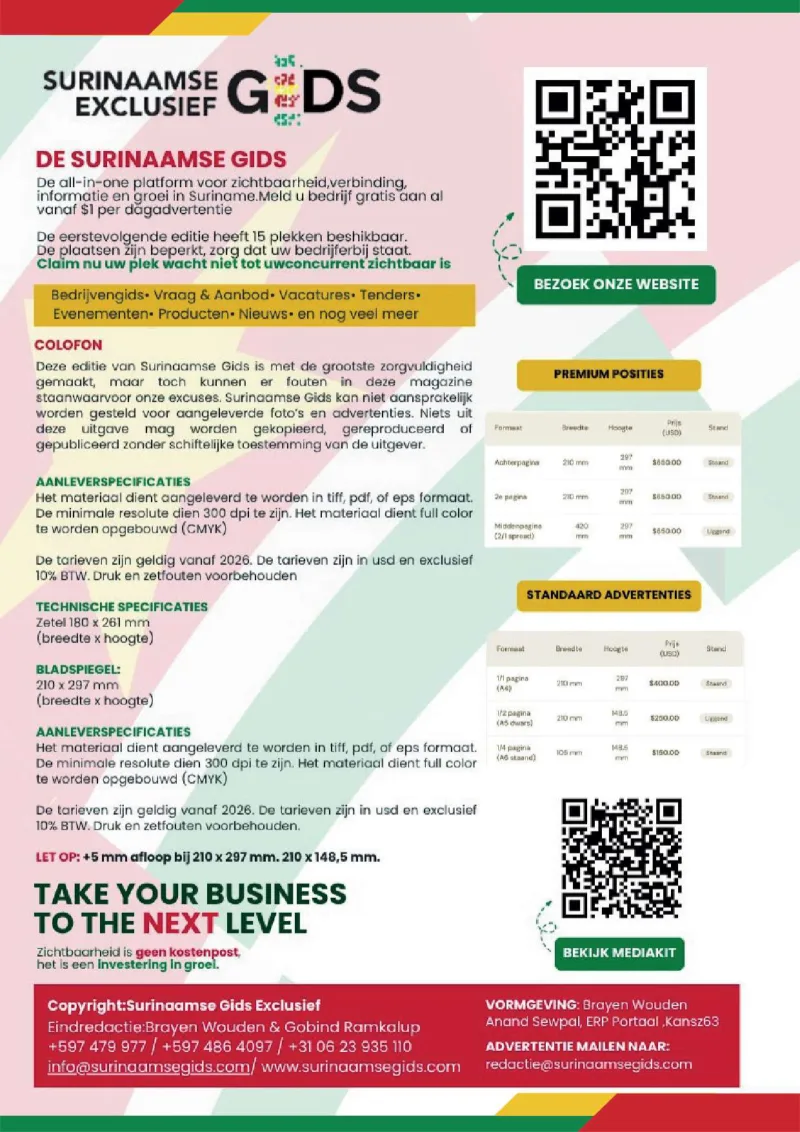 Pagina 66 van Surinaamse Gids Exclusief Magazine Editie 1
