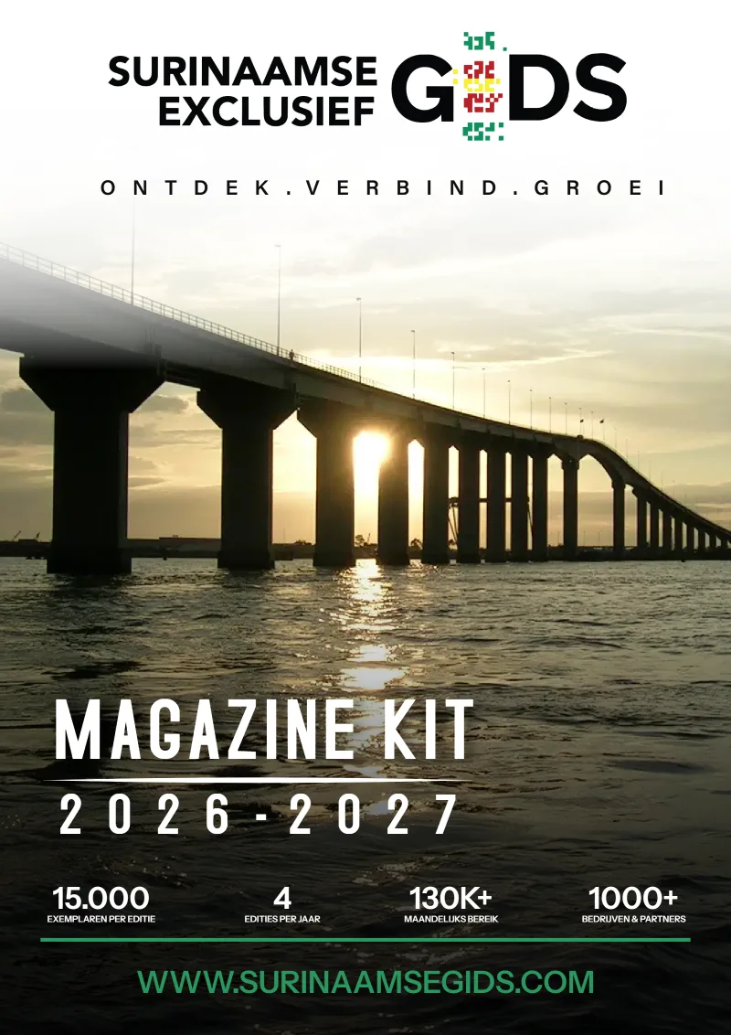 Cover van Surinaamse Gids Exclusief Magazine Kit 2026-2027