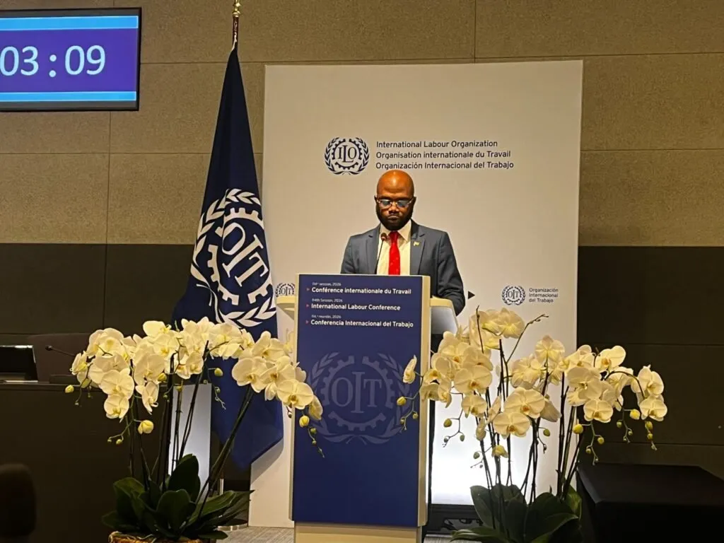 Minister Misiekaba benadrukt belang sociale dialoog, arbeidsbescherming en innovatie tijdens Internationale Arbeidsconferentie