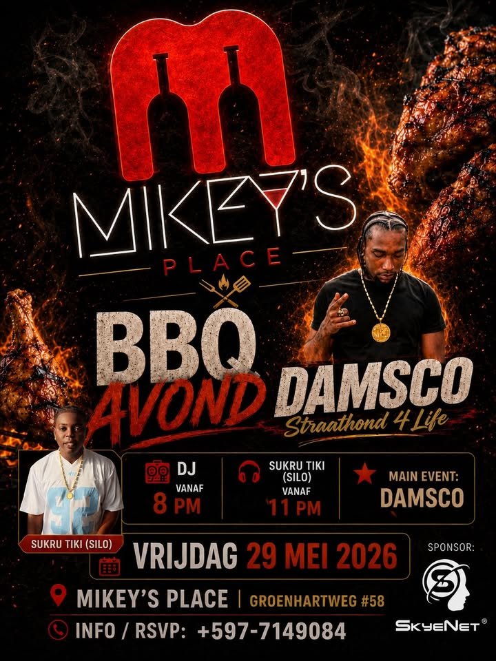 BBQ AVOND bij mickey’s place!